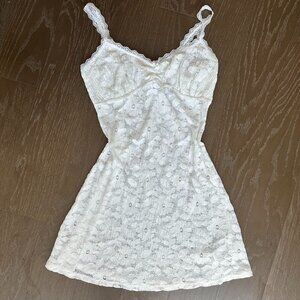 Aerie White Lace Mini Dress NWT